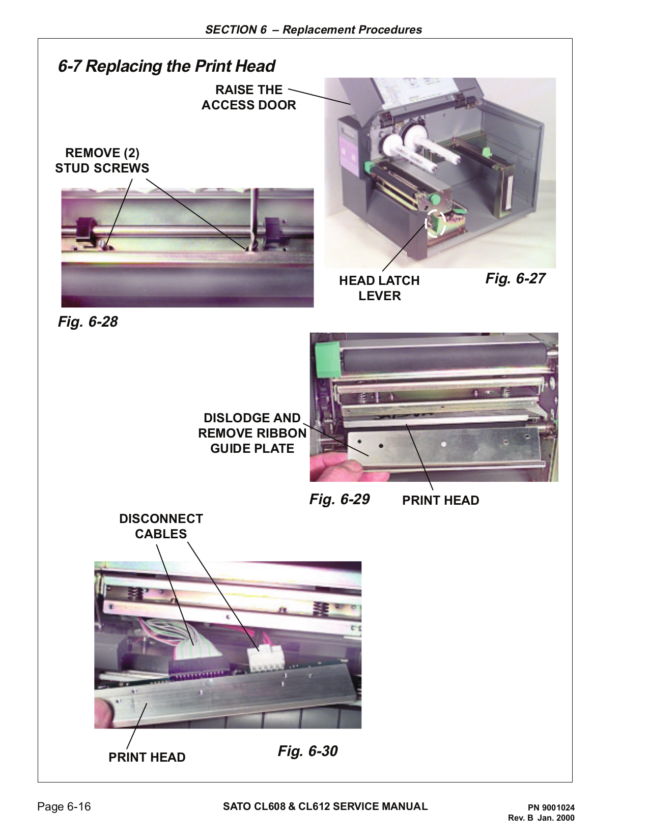 PDF manual for SATO Printer CL608e
